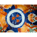 Antique JAPANESE Porcelain 7" Bowl Cobalt Blue & Red Imari