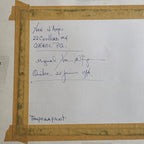 1974 Yvon D'Anjou Decalcomania Tempera Original Painting Surrealist Art MCM