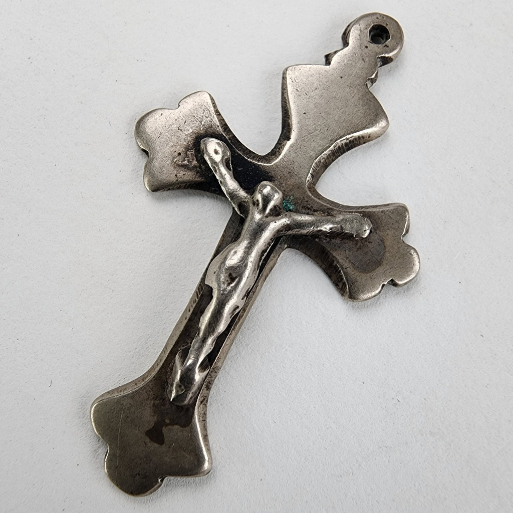 Cross Pendant Sterling Silver 925 Vintage Marked