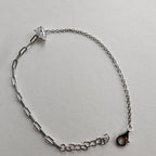 Pear Cut Moissanite Adjustable Bracelet in Sterling Silver 925 VVS1