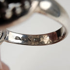 Designer Sarda Caribbean Quartz Ring Size 6 in Sterling Silver 925 Bali