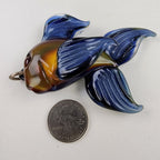 Brent Graber Dichroic Glass Goldfish Koi Fish Pendant 2015 Mr Smiley Boro