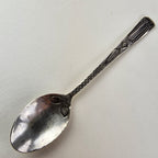 Navajo Coin Silver Stamped Native Spoon Coin Silver 900 Teaspoon