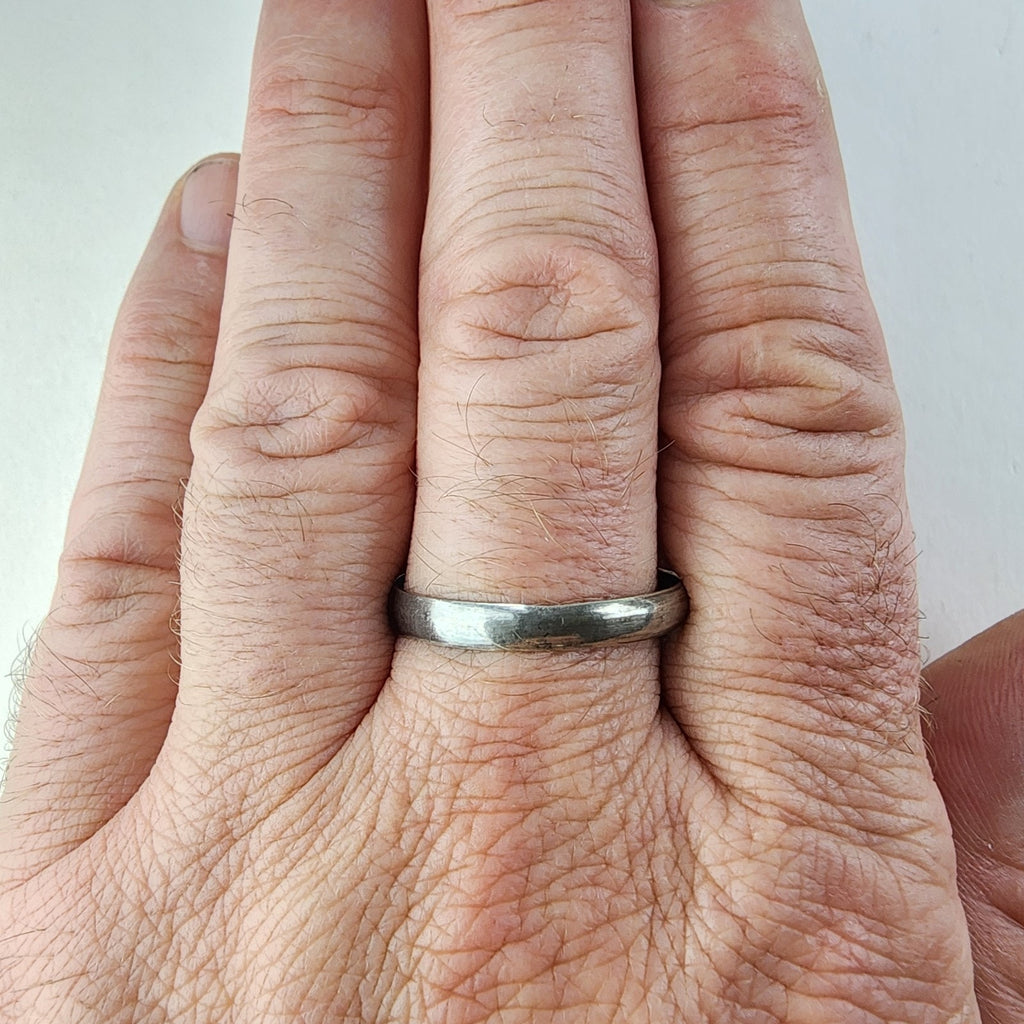 Antique Imperial Russian Wedding Band Ring Size 16 Sterling 84 Silver 875