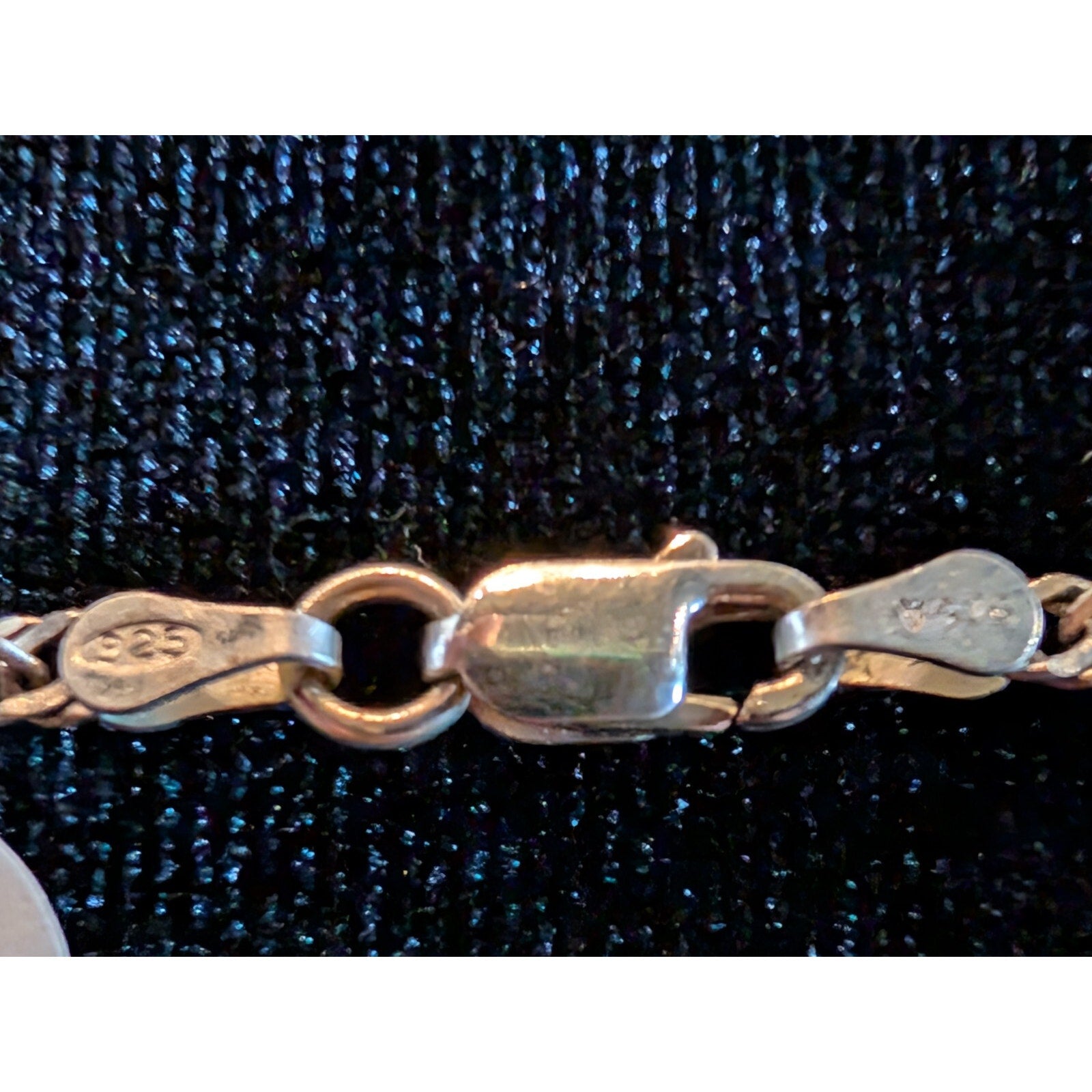 KYANITE Sterling Silver 925 Rough Crystal Pendant with 22" Twisted Rope Chain