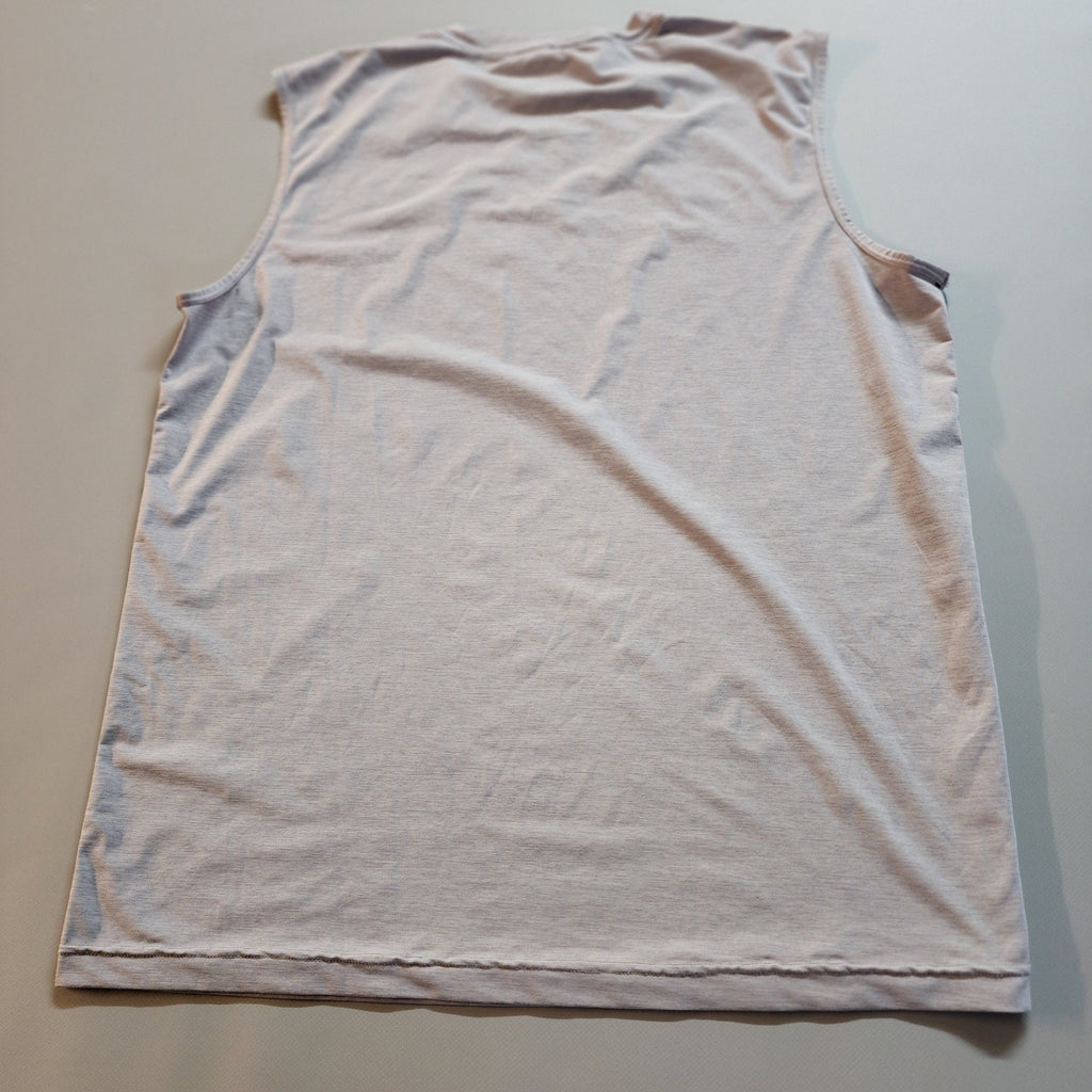 Prana Large Sleeveless Topo Map Outdoor Shirt Mens Gray Active Wear