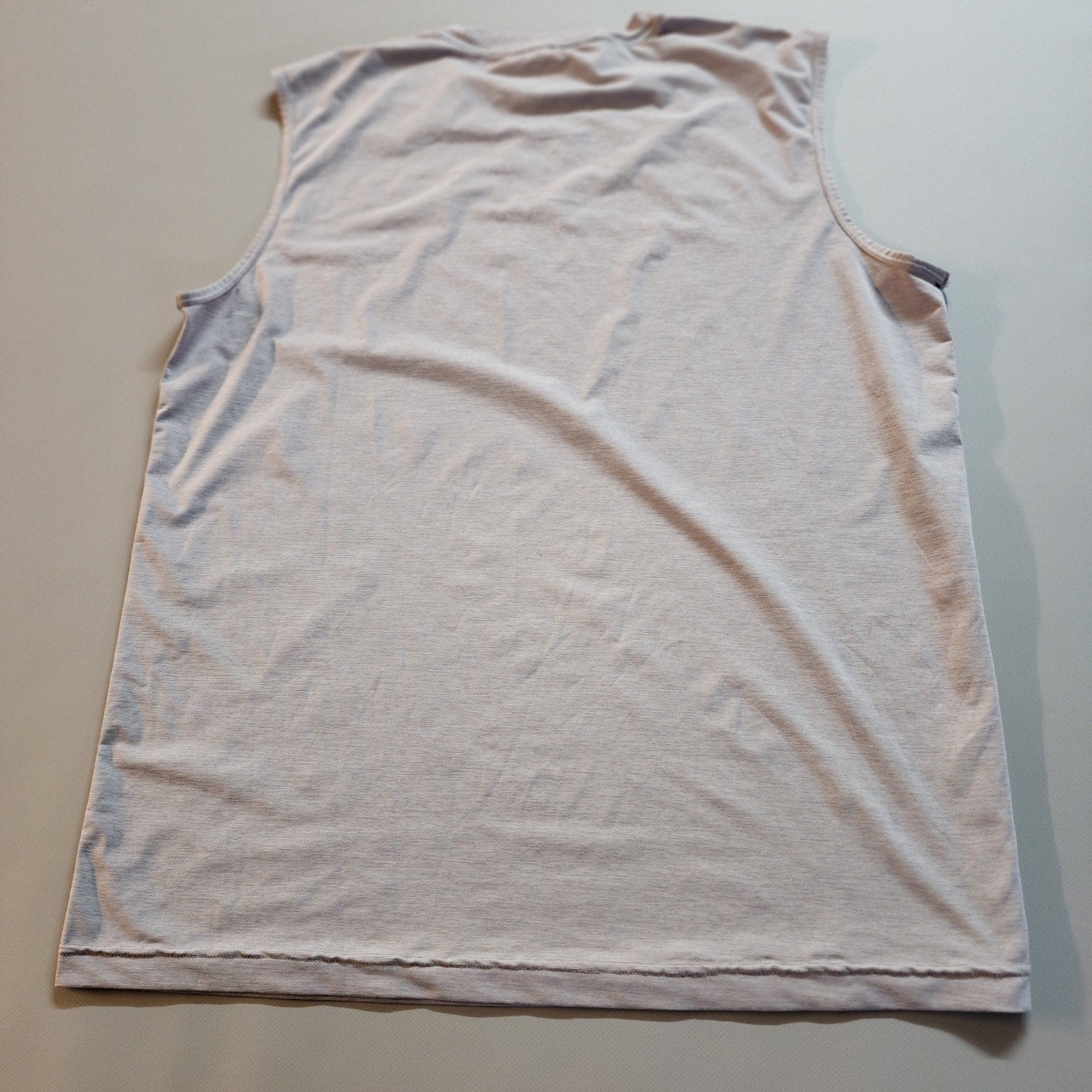 Prana Large Sleeveless Topo Map Outdoor Shirt Mens Gray Active Wear