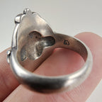 Vintage Brighton Sayan Oval Shield Ring Size 7 in Sterling Silver 925