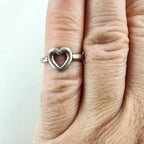 James Avery Open Heart Ring Size 6 1/4 Sterling Silver 925 Retired Vintage