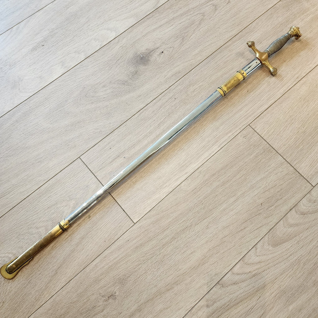 34" West Point Cadet Vintage Sword & Sheath USMA Henderson Ames Co Ceremonial