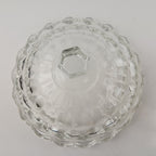 Indiana Glass Company Whitehall Cubist Lidded Candy Dish Pressed Depression