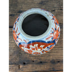 19th C. Japanese Porcelain Imari Ginger Jar Meiji Period 5" Without Lid