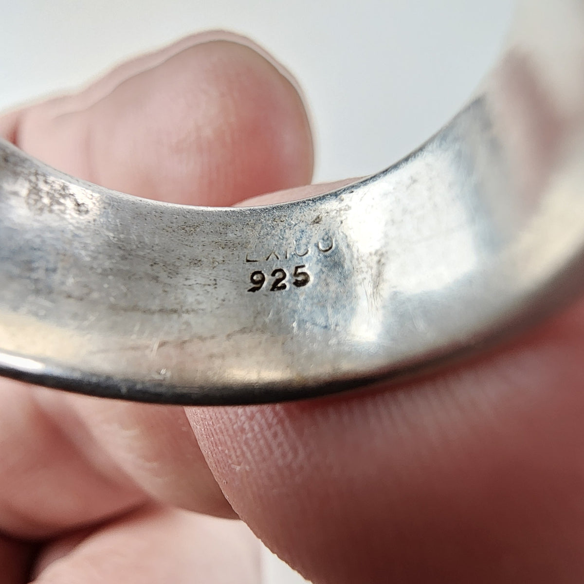 Vintage Star Band Ring Size 7 1/2 in Sterling Silver 925