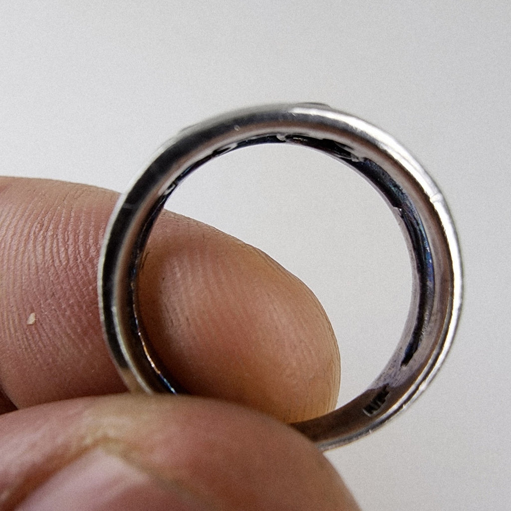 Elephant Pair Ring Size 7 Sterling Silver 925 Merging Band Vintage