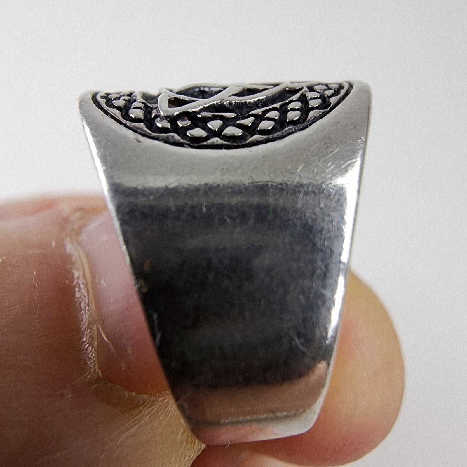 Celtic Triquetra Knot Ring Size 9 1/4 Sterling Silver 925 Vintage Band