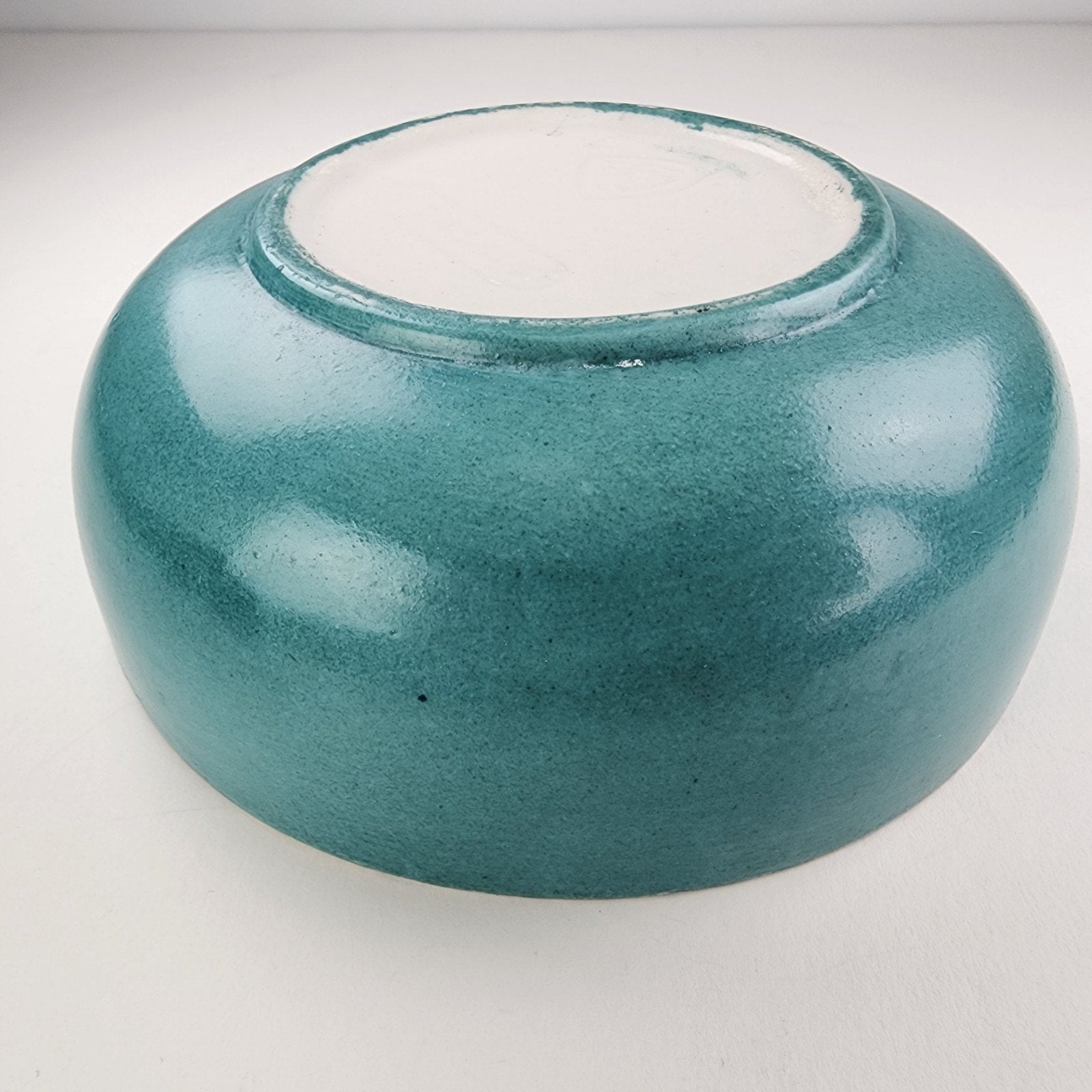 6" Fulper Stangl Teal Turquoise Glaze Bowl Art Deco Period Bowl