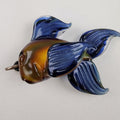 Brent Graber Dichroic Glass Goldfish Koi Fish Pendant 2015 Mr Smiley Boro