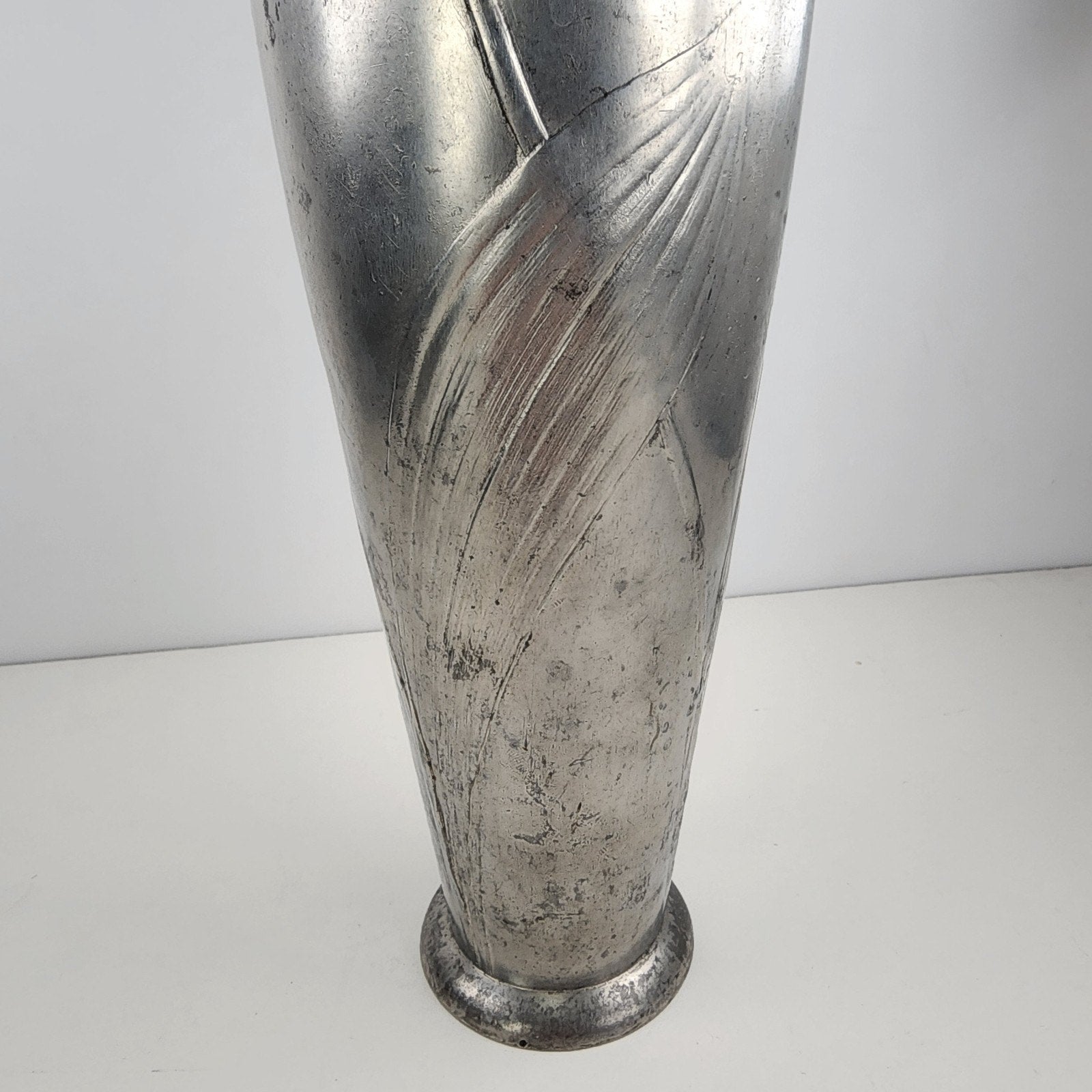 Art Nouveau Lily of the Valley Kayserzinn Floral Pewter Vase 4312 Antique
