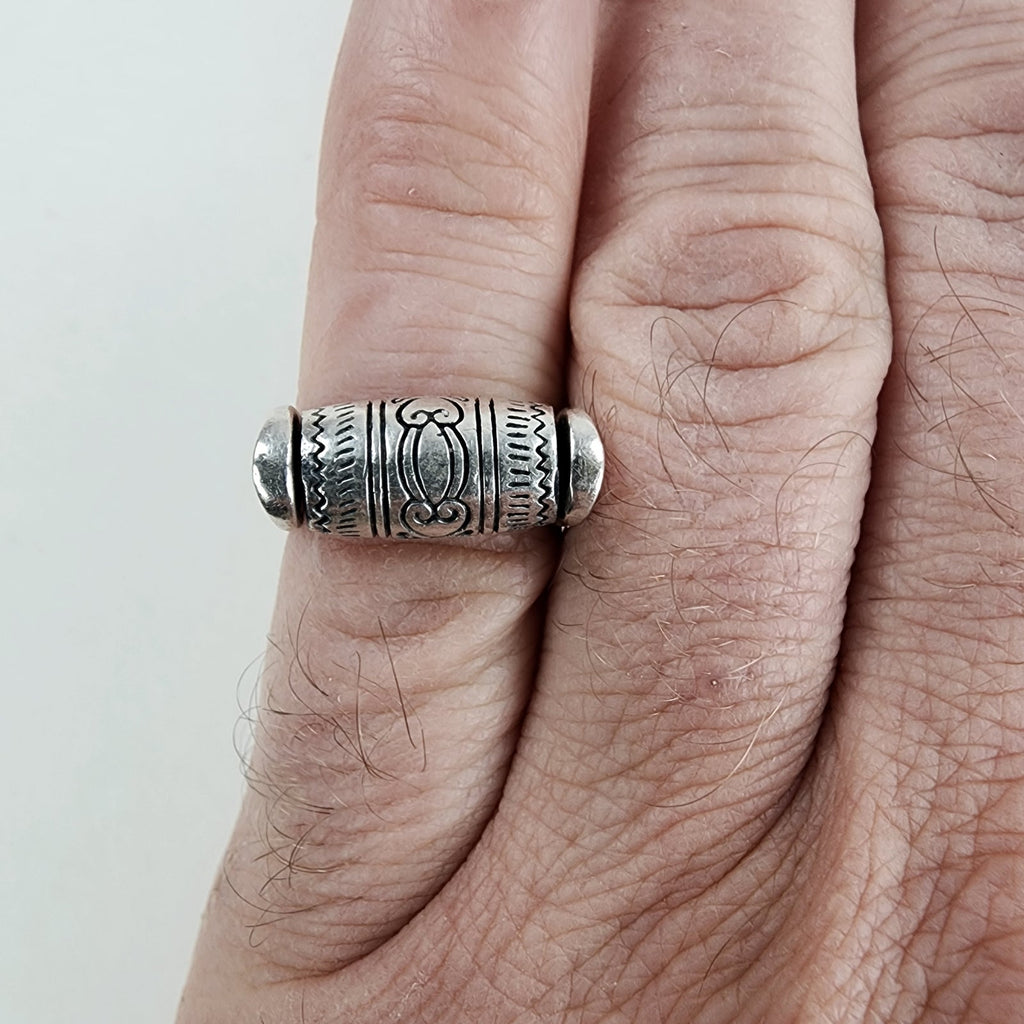Vintage Brighton Sayan Spinner Fidget Ring Size 7 in Sterling Silver 925