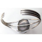 Baltic Amber Native Sterling Silver 925 Cuff Vintage
