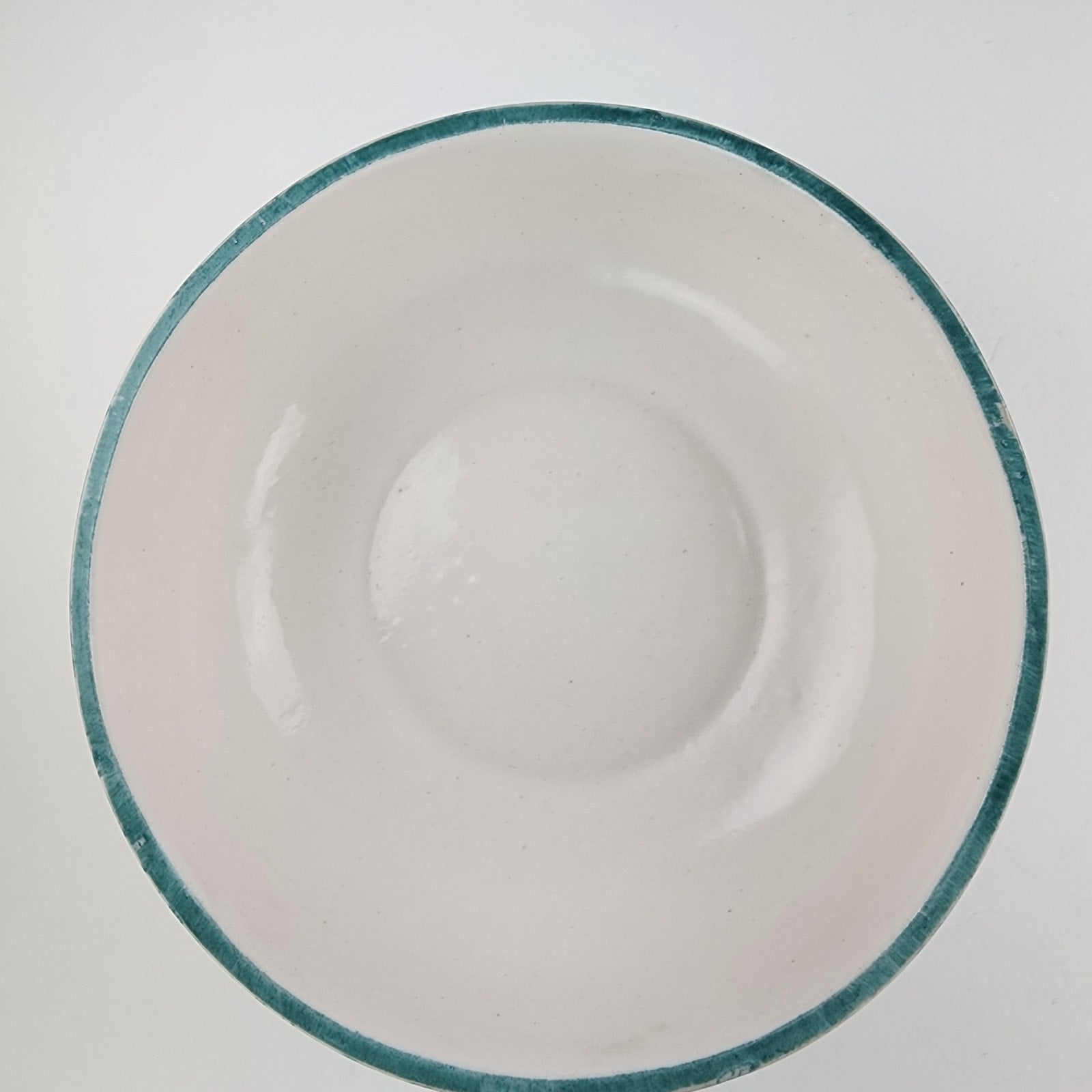 6" Fulper Stangl Teal Turquoise Glaze Bowl Art Deco Period Bowl