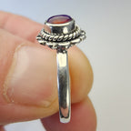 Sterling Silver 925 Balloon Opal Southwestern Ring Size 6 3/4 New