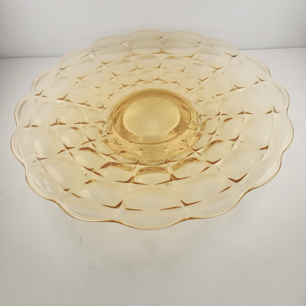 Vintage Indiana Glass Tiara Constellation Footed serving Cake Plate