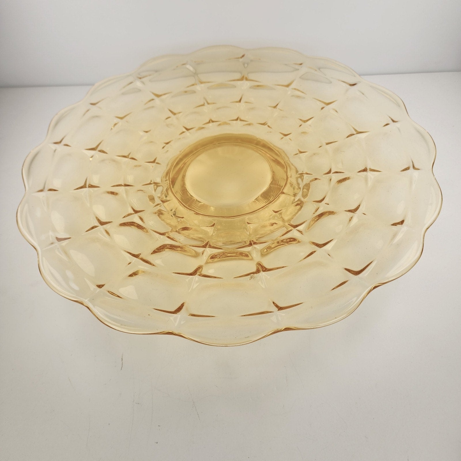 Vintage Indiana Glass Tiara Constellation Footed serving Cake Plate