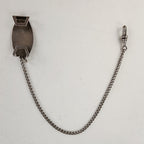Victorian Sterling Silver 925 Pocket Watch Fob 1" Belt Loop