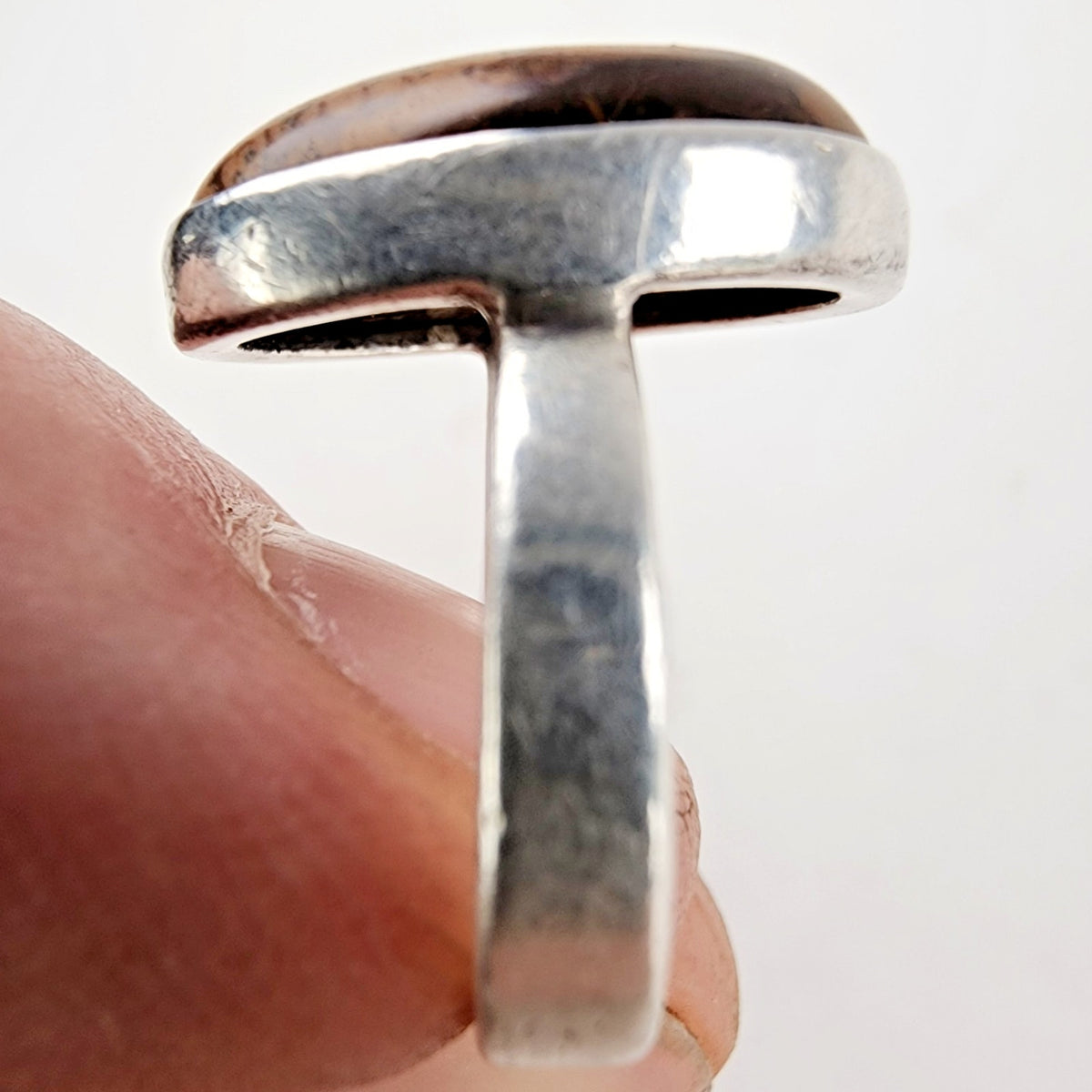 Picture Jasper Ring Size 7 Sterling Silver 925 Vintage Portrait Southwestern
