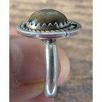 Rainforest Rhyolite Sterling Silver 925 Ring Size 6 1/2 by Joel Gray Native