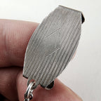 Victorian Sterling Silver 925 Pocket Watch Fob 1" Belt Loop