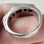 Judith Ripka Designer Ruby Ring Size 6 1/4 Sterling Silver 925 Vintage