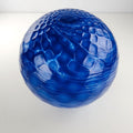 5" Hand Blown Blue Glass Float Cobalt Color with Stand