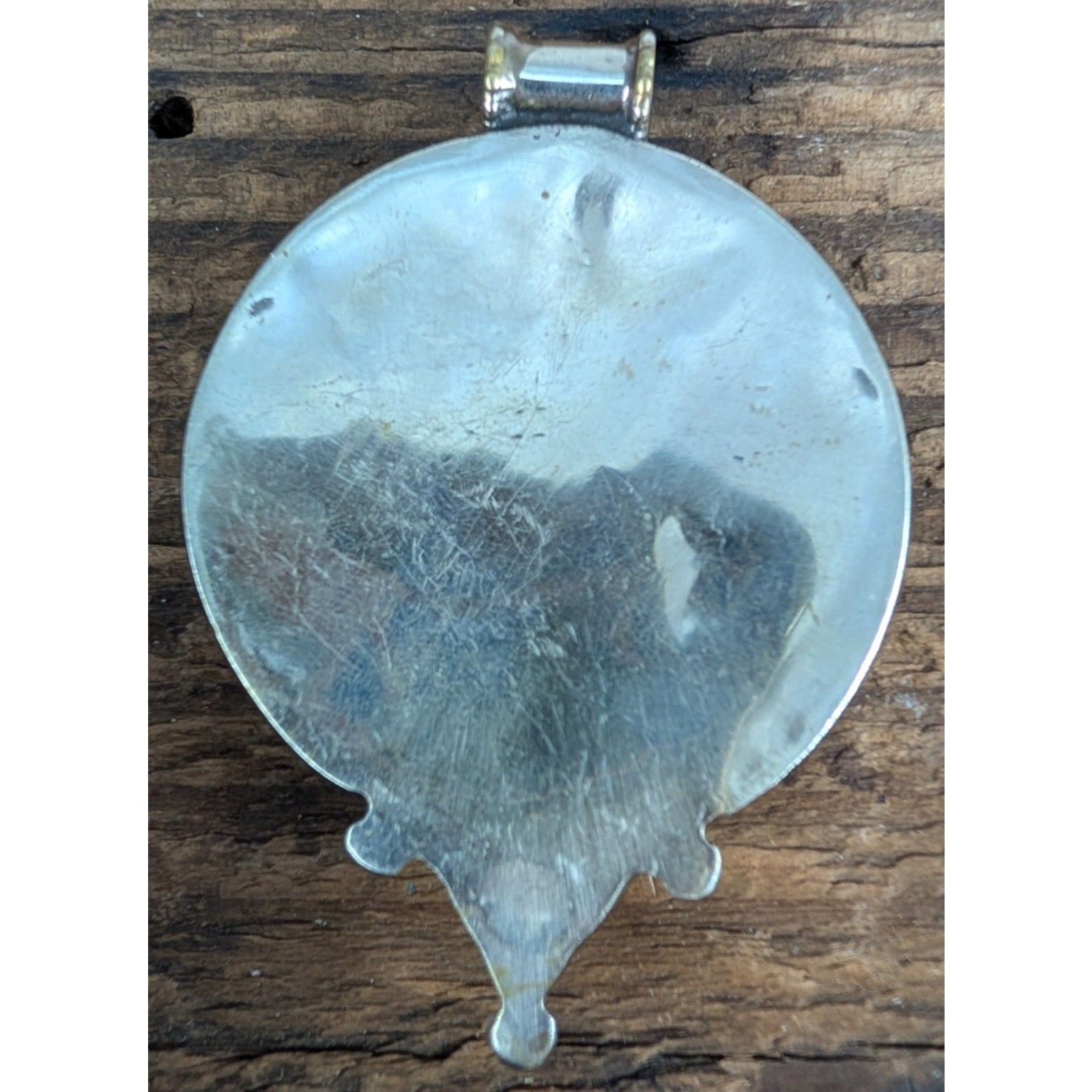 Tibetan Silver Copal Turquoise and Coral Pendant
