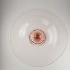 7" Pink Depression Glass Compote Vintage Stemware Candy Dish