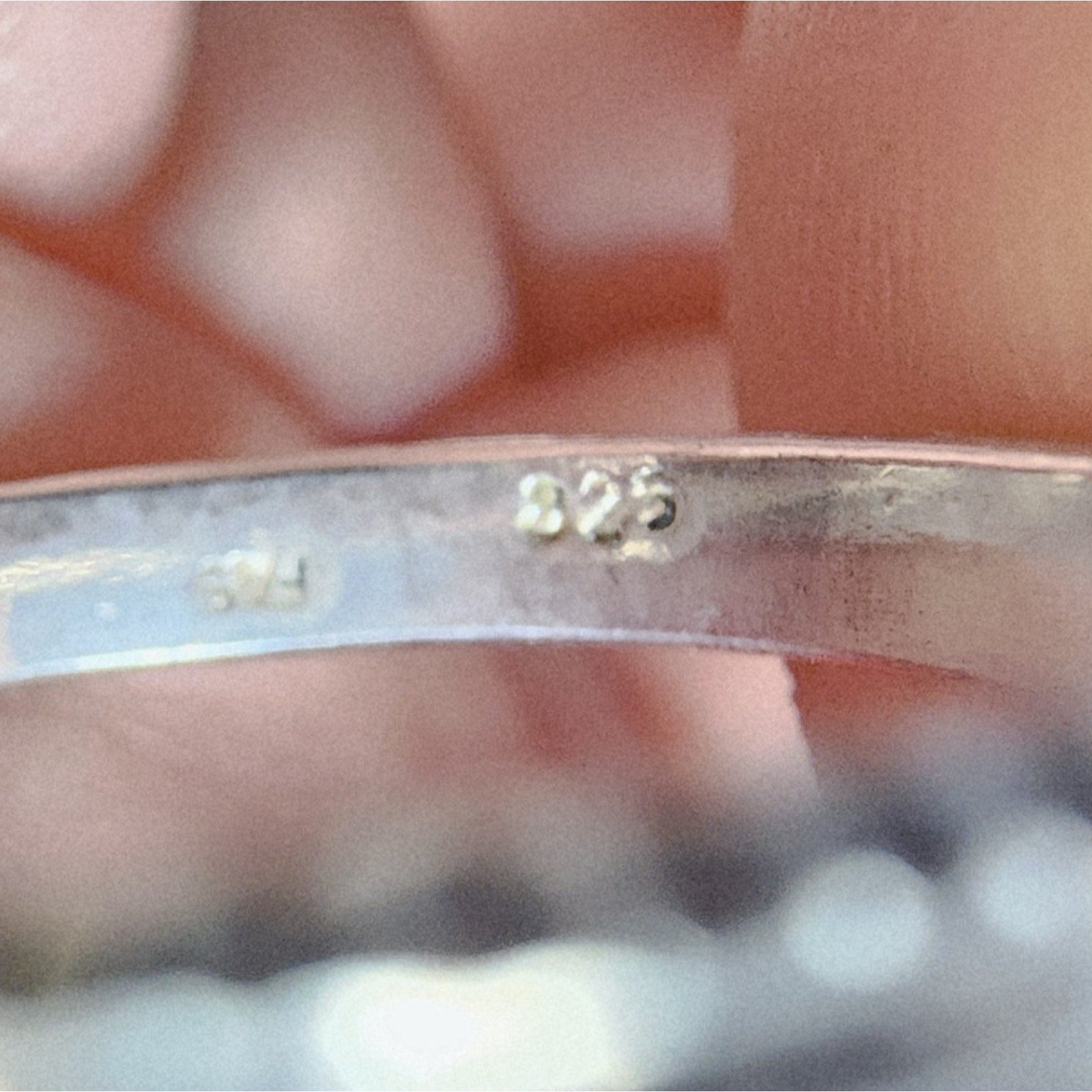 Diamond Cut Ring Sterling Silver 925 Textured Band Ring Size 7 1/4