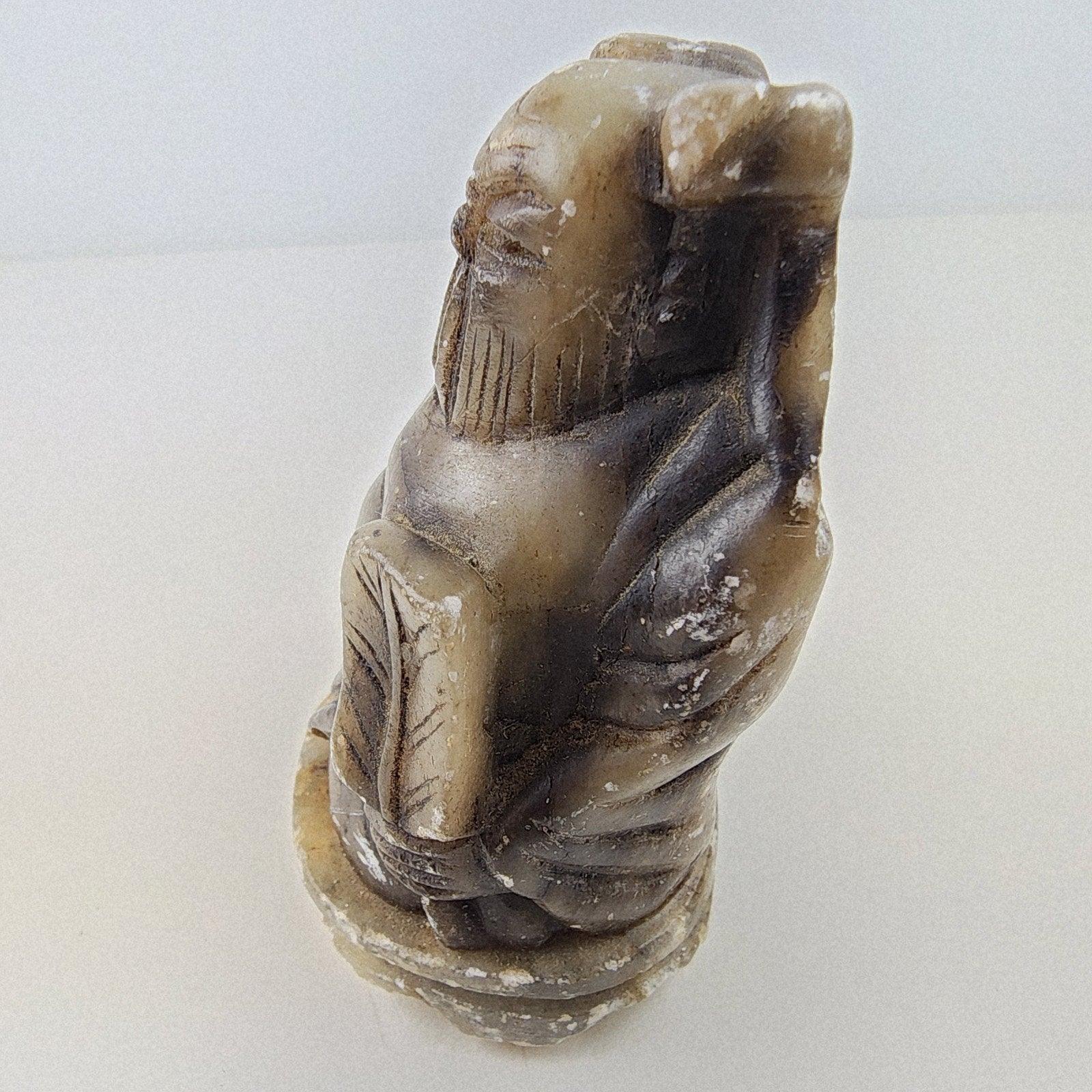Shou Lao Star God of Longevity Chinese Stone Carving Vintage