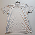Medium Nike Running Dri-Fit T-Shirt Gray Vintage Mens Active Wear Short Sleeve