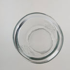 Coca Cola Can Shaped Classic Clear Embossed Glass Tumbler 4 3/4" Tall