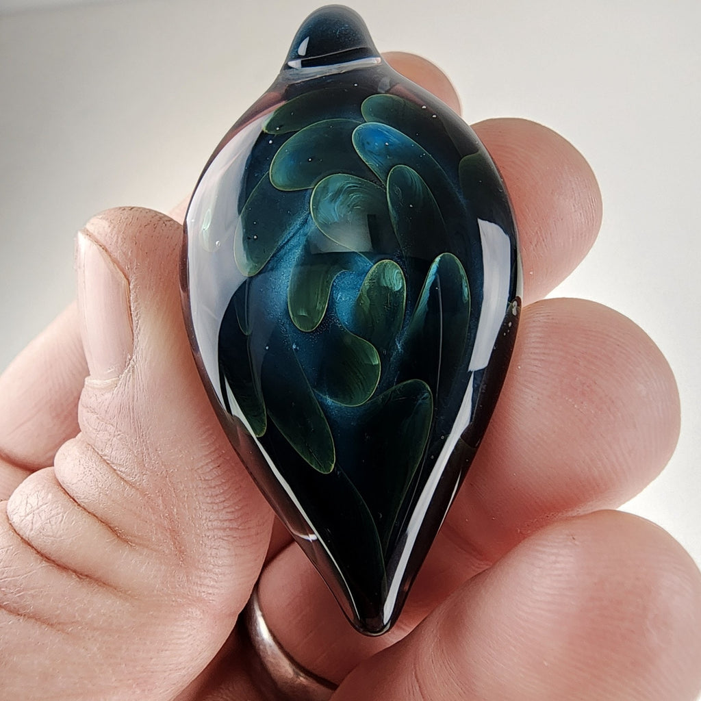 Borosilicate Implosion Glass Pendant Heady Sparkle Boro Glass