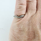 Drop Ring Size 8 Sterling Silver 925 Vintage