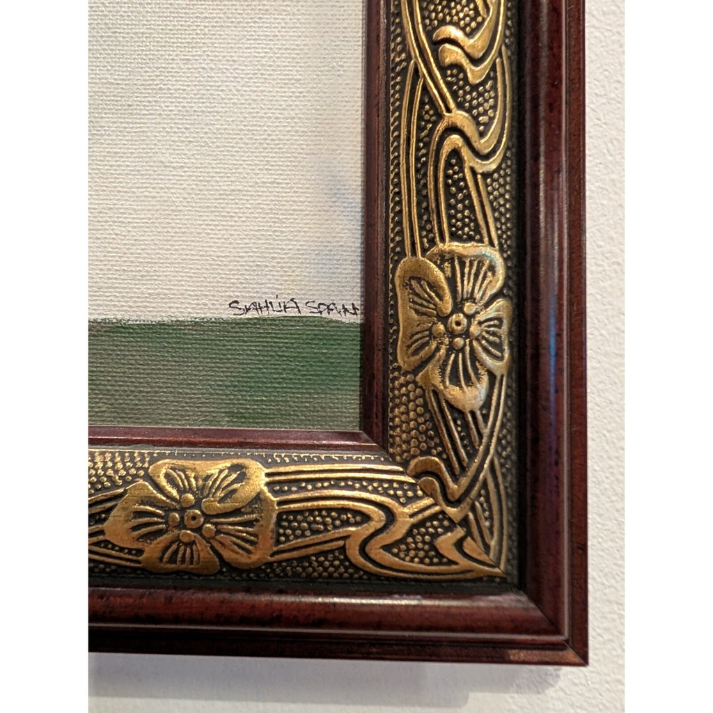 Beutifully Framed FLORAL VASE Acrylic Painting by Sahlia Spaan - Oregon Artist