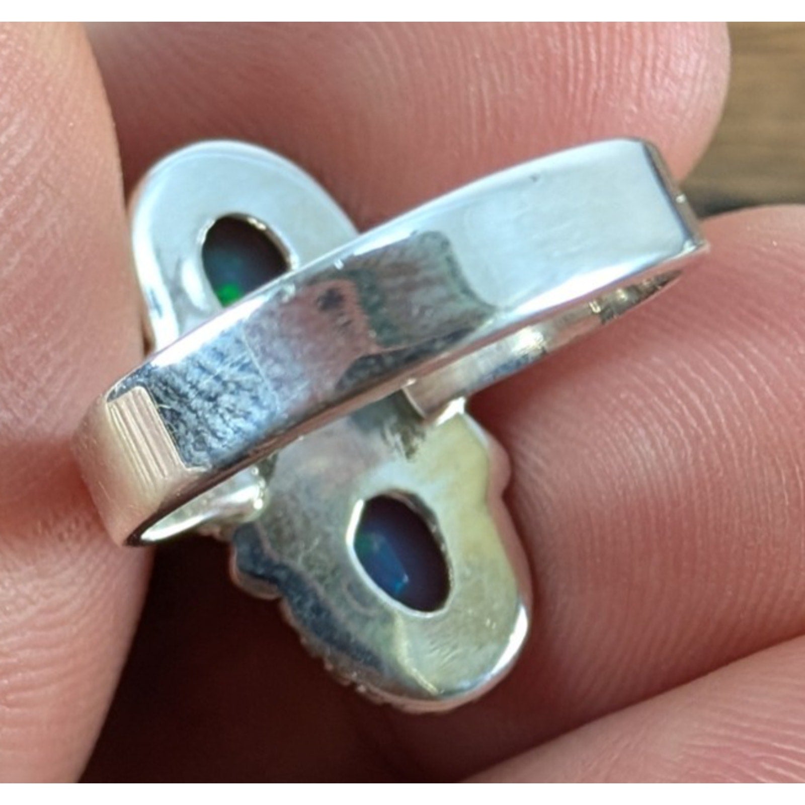 Southwestern Ethopian Opal Sterling Silver 925 Ring Size 7 New
