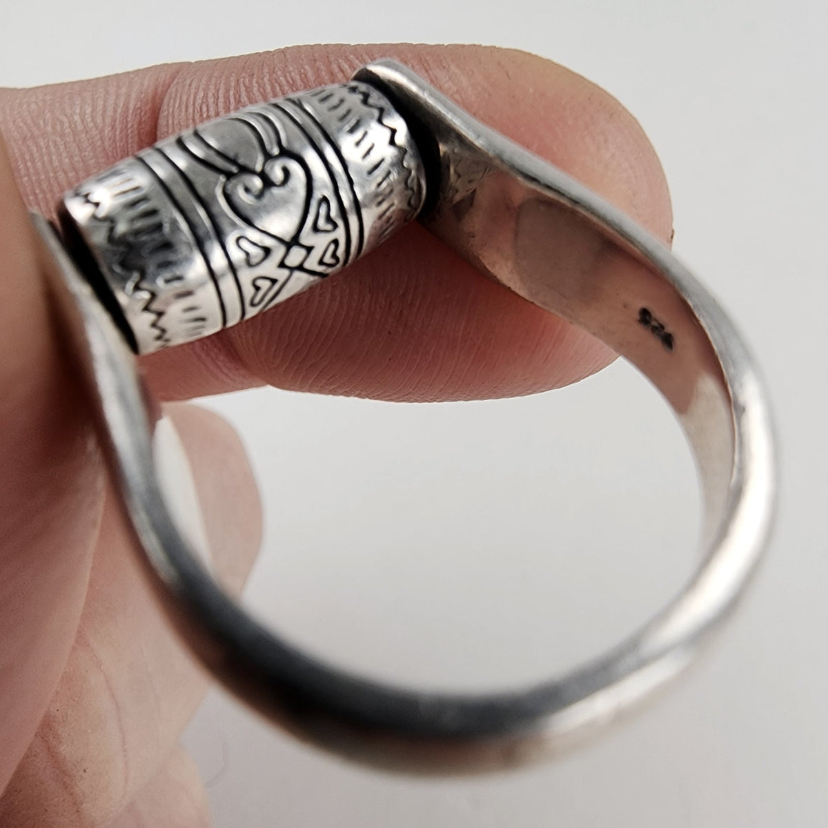 Vintage Brighton Sayan Spinner Fidget Ring Size 7 in Sterling Silver 925