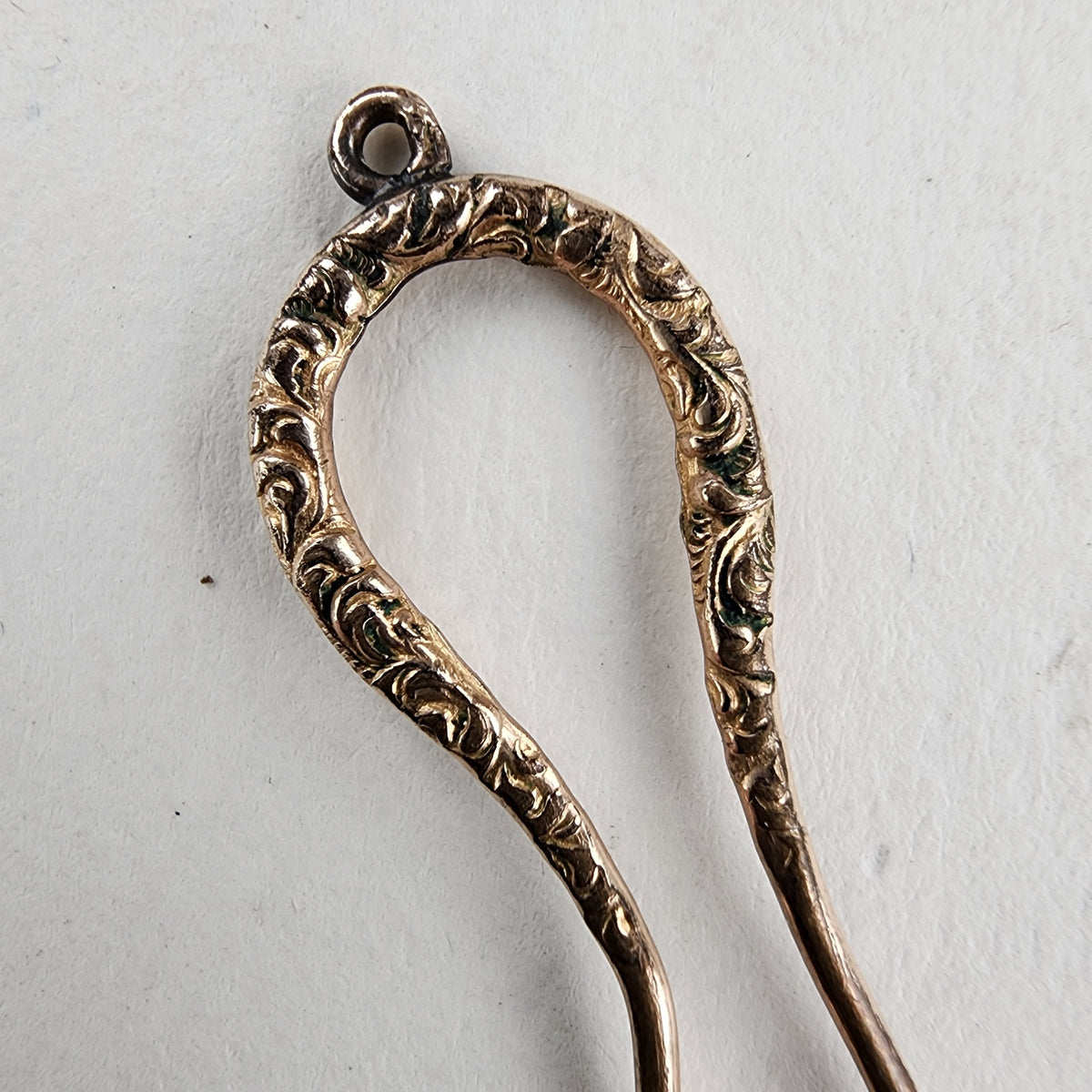 Gold Filled Victorian Hairpin Stick Pin Antique Edwardian for Eyeglasses