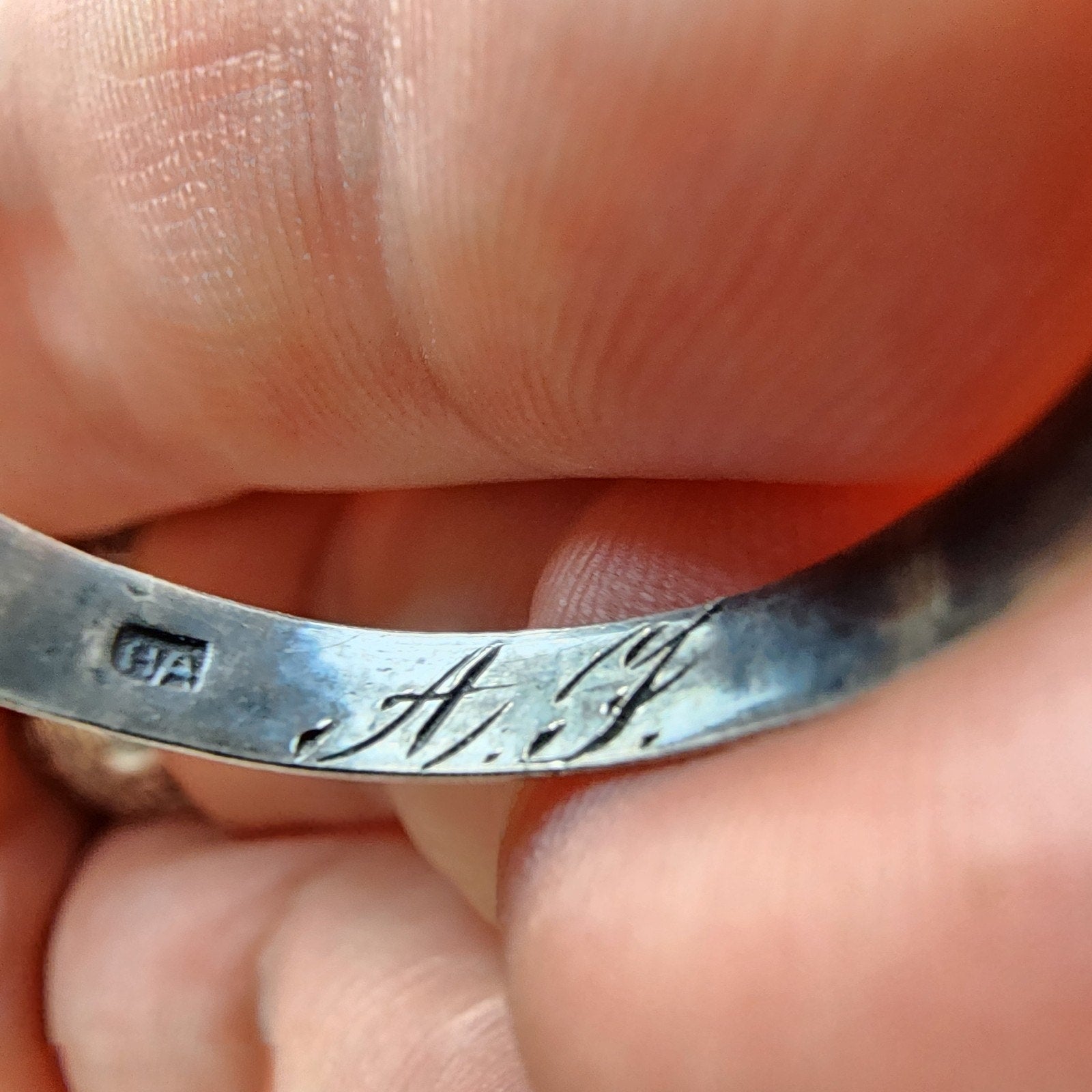 Antique Imperial Russian Wedding Band Ring Size 16 Sterling 84 Silver 875