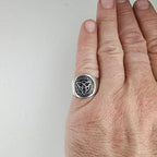Celtic Triquetra Knot Ring Size 9 1/4 Sterling Silver 925 Vintage Band