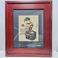 Utagawa Kunisada Signed Japanese Woodblock Print Woman with a Mirror c1830