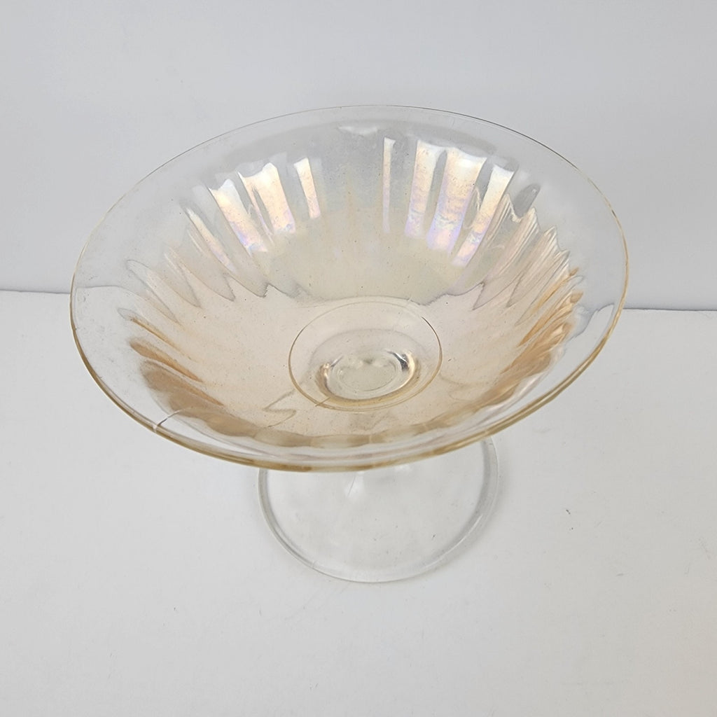 Imperial Glass Marigold Carnival Depression Glass Sherbet Ice Cream Cups Pair